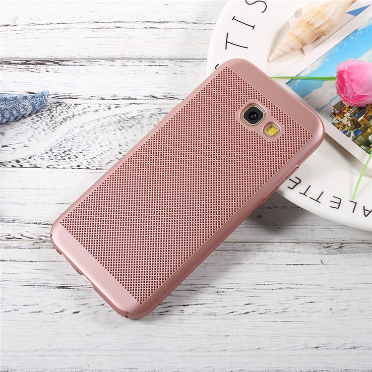 

Hollow Mesh Plastic Back Case for Samsung Galaxy A5 (2017) A520 - Rose Gold