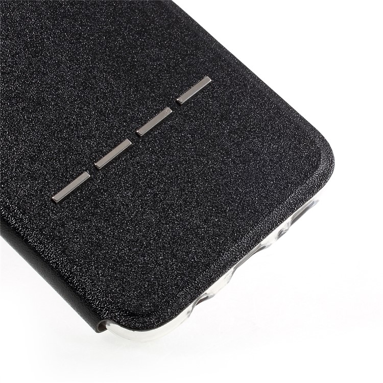 View Window Touch Slide Leather Flip Case for Samsung Galaxy S8 - Black-4