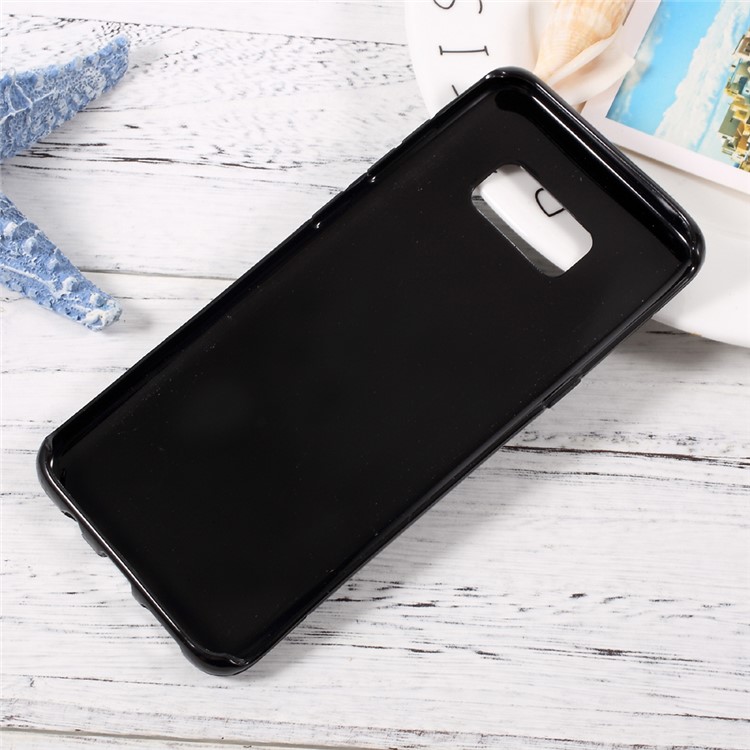 S Shape Soft TPU Mobile Case for Samsung Galaxy S8 Plus - Black-2