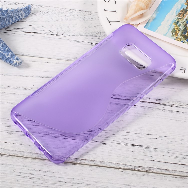 

S Shape TPU Mobile Casing Case for Samsung Galaxy S8 Plus - Purple