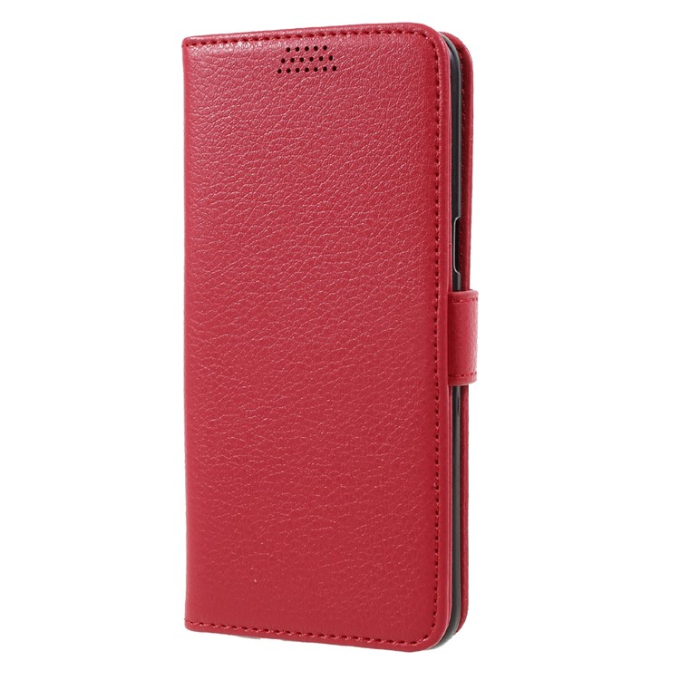 Litchi Texture Leather Wallet Case Cover for Samsung Galaxy S8 - Red-2