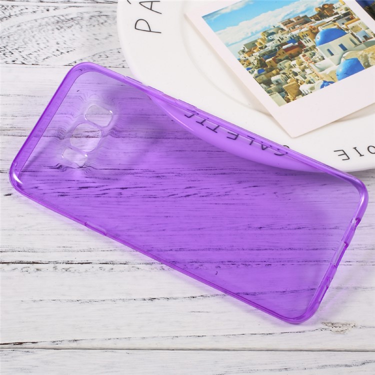 Clear TPU Phone Case Accessory for Samsung Galaxy S8 Plus - Purple-3