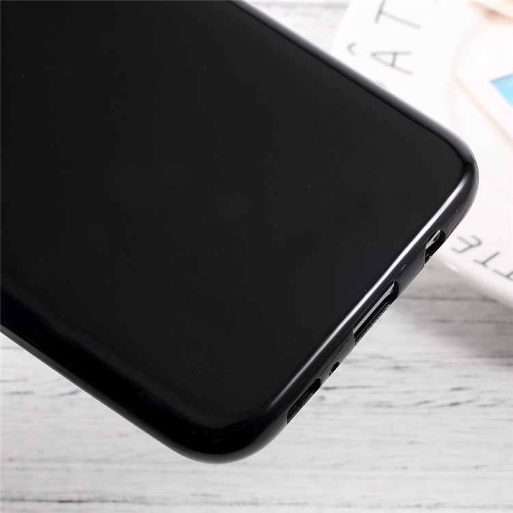 Solid Color Glossy TPU Case for Samsung Galaxy S8 Plus - Black-6