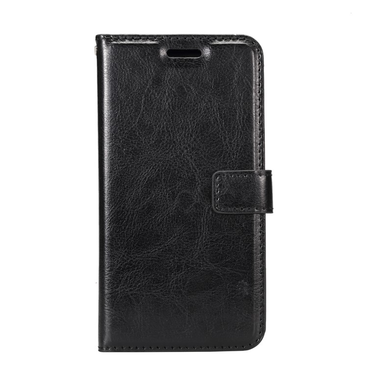 Crazy Horse Leather Wallet Case for Samsung Galaxy J3 Emerge/J3 Prime/J3 (2017) - Black-2