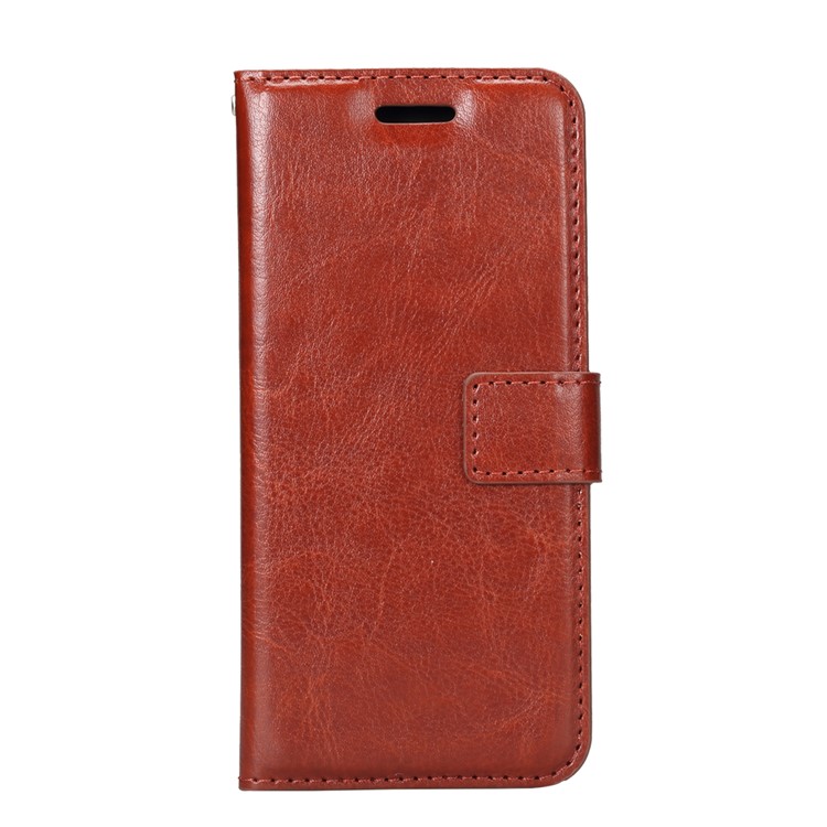 For Samsung Galaxy S8 Crazy Horse Leather Stand Mobile Phone Cover - Brown-2