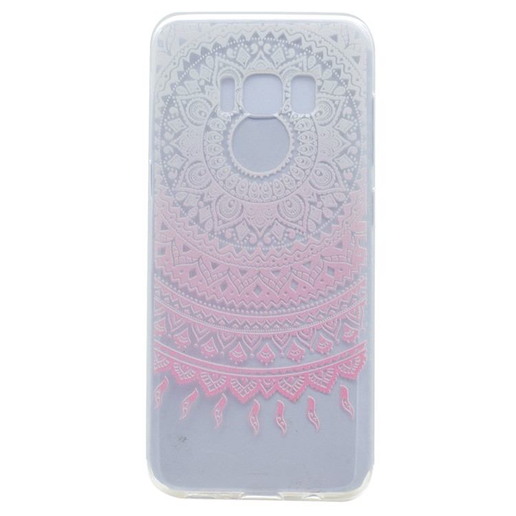 

Patterned TPU Protective Case for Samsung Galaxy S8 Plus - Pink Mandala Flower, Galaxy S8+