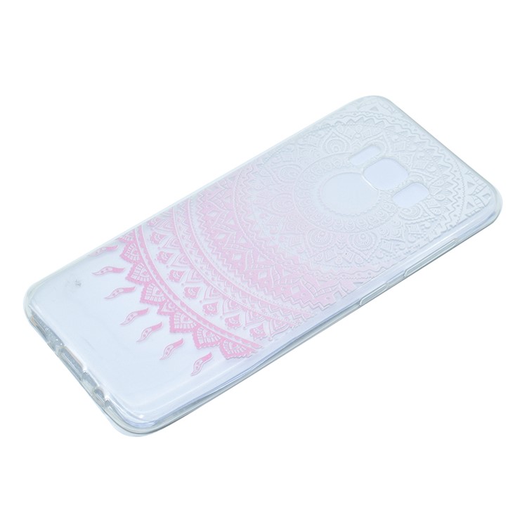 Patterned TPU Protective Case for Samsung Galaxy S8 Plus - Pink Mandala Flower-2