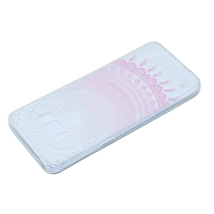 Patterned TPU Protective Case for Samsung Galaxy S8 Plus - Pink Mandala Flower-3
