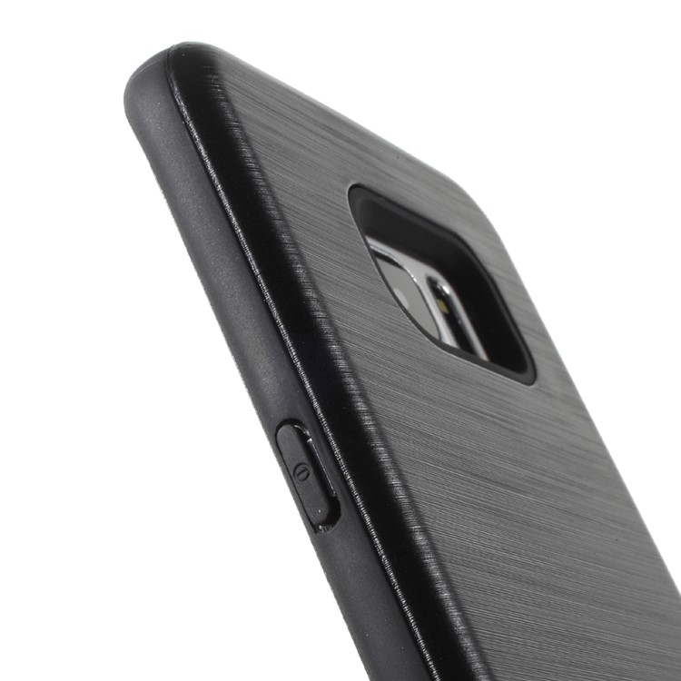 GRANADA Card Bumper Card Slot Brushed PC + TPU Back Cover for Samsung Galaxy S7 edge SM-G935 - Black-6