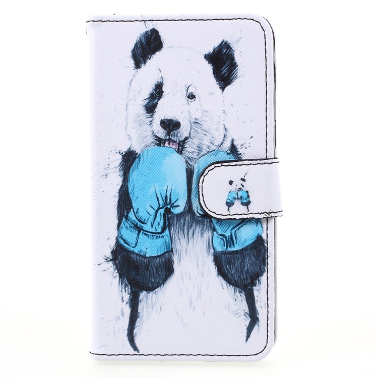 Pattern Printing Wallet Leather Stand Case for Samsung Galaxy A5 (2017) A520 - Panda Pattern-3