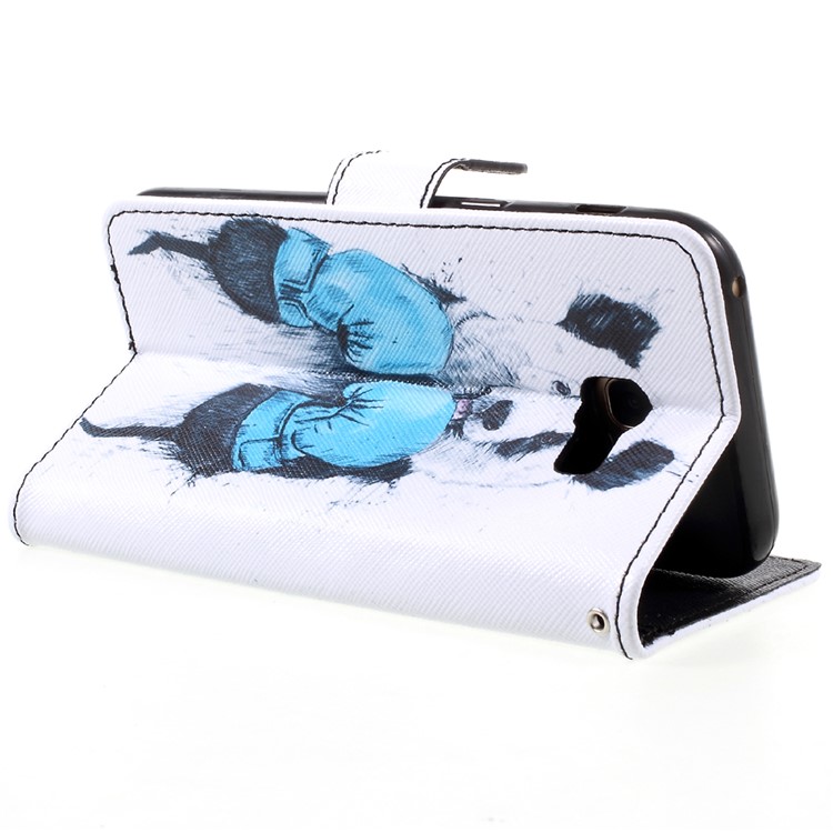 Pattern Printing Wallet Leather Stand Case for Samsung Galaxy A5 (2017) A520 - Panda Pattern-5