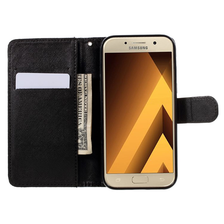 Pattern Printing Wallet Leather Stand Case for Samsung Galaxy A5 (2017) A520 - Panda Pattern-6