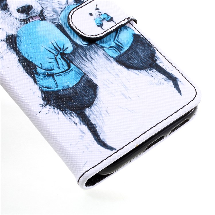 Pattern Printing Wallet Leather Stand Case for Samsung Galaxy A5 (2017) A520 - Panda Pattern-7