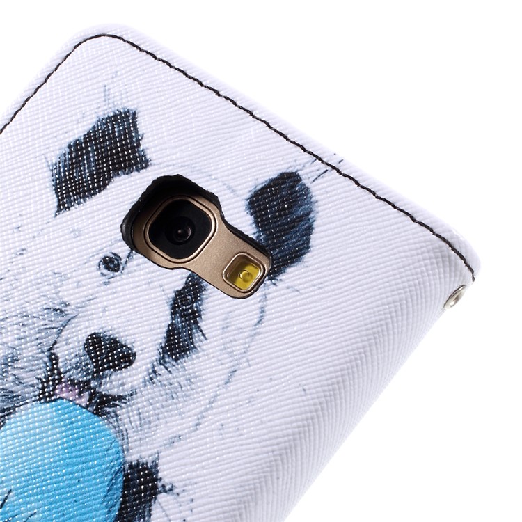 Pattern Printing Wallet Leather Stand Case for Samsung Galaxy A5 (2017) A520 - Panda Pattern-8