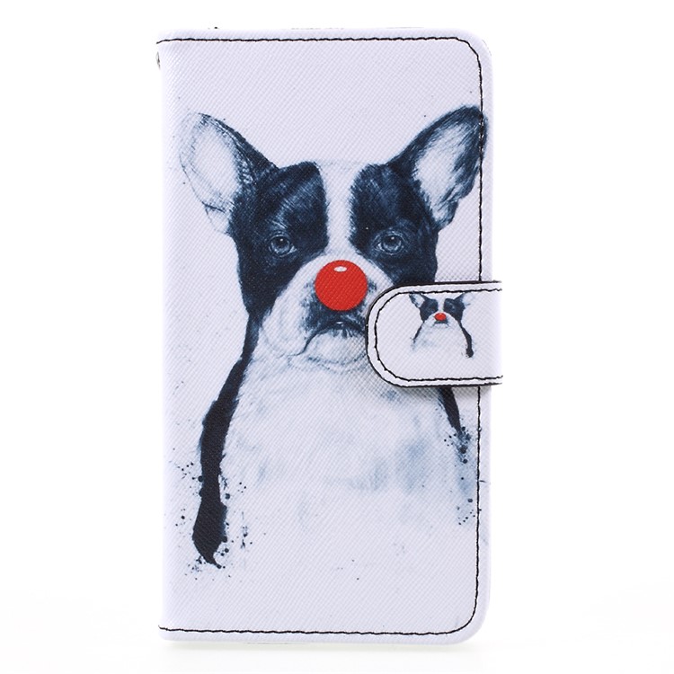 

Pattern Printing Phone Leather Stand Case for Samsung Galaxy A5 (2017) A520 - Red Nose Dog