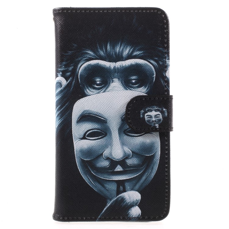 

Patterned Wallet Leather Case Accessory for Samsung Galaxy A5 (2017) A520 - Masked Gorilla