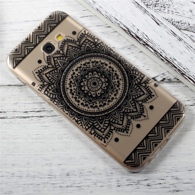 Ultra Thin Patterned TPU Cellphone Cover for Samsung Galaxy A3 (2017) - Mandala Pattern-2