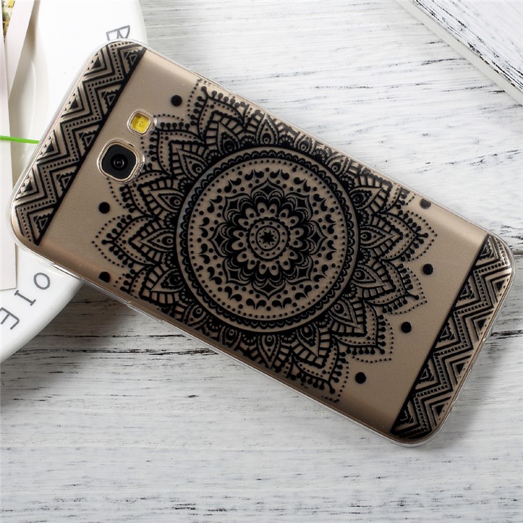 Ultra Thin Patterned TPU Cellphone Cover for Samsung Galaxy A3 (2017) - Mandala Pattern-3