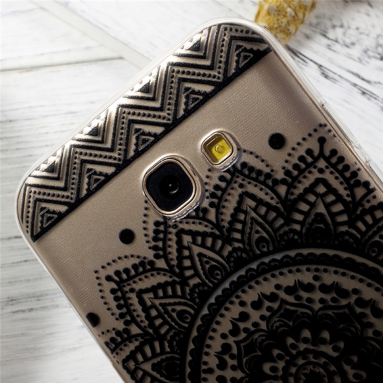 Ultra Thin Patterned TPU Cellphone Cover for Samsung Galaxy A3 (2017) - Mandala Pattern-4
