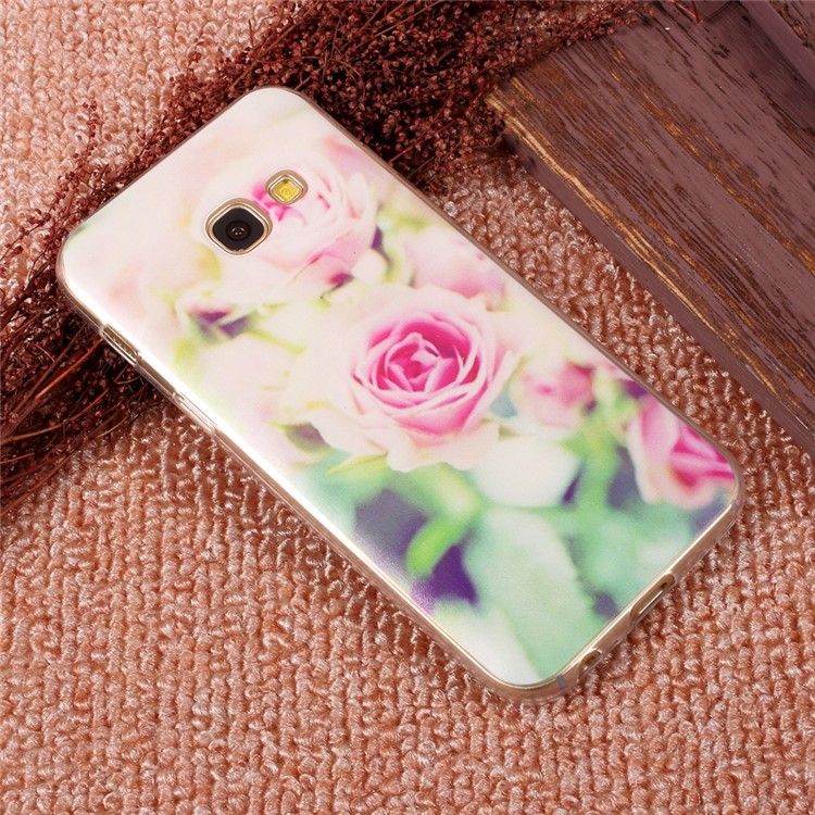 Ultra Thin Patterned TPU Protective Case for Samsung Galaxy A5 (2017) SM-A520F - Beautiful Roses-3