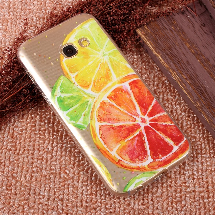 Ultra-thin Patterned Gel TPU Protective Case for Samsung Galaxy A5 (2017) SM-A520F - Lemon Pattern-3
