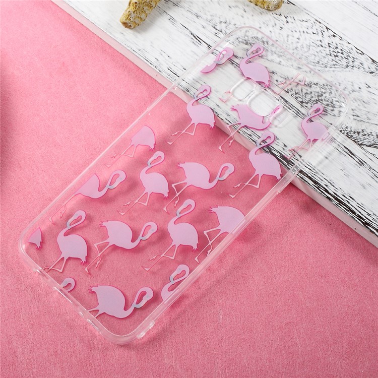 Ultra Thin Patterned TPU Mobile Case for Samsung Galaxy S8 Plus - Rose Flamingos-4