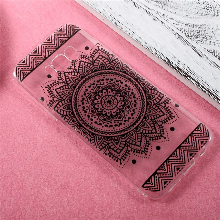 Thin Patterned TPU Phone Cover for Samsung Galaxy S8 Plus - Mandala Pattern-2