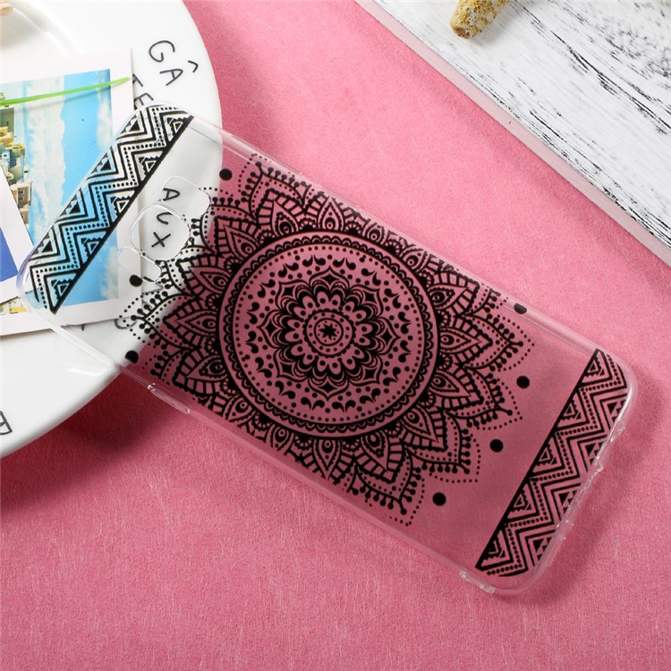 Thin Patterned TPU Phone Cover for Samsung Galaxy S8 Plus - Mandala Pattern-3