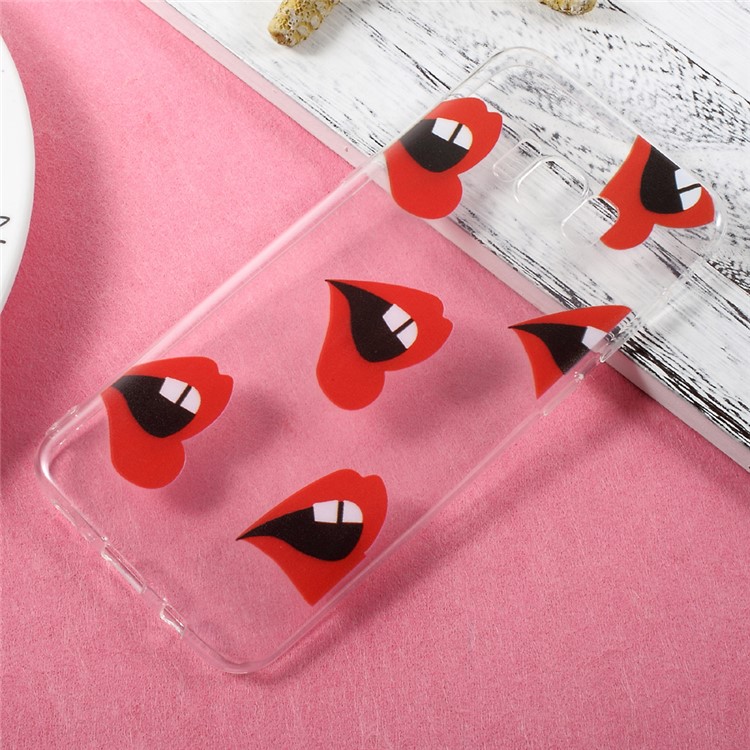 Pattern Printing Soft TPUGel Case for Samsung Galaxy S8 Plus - Red Lips-1