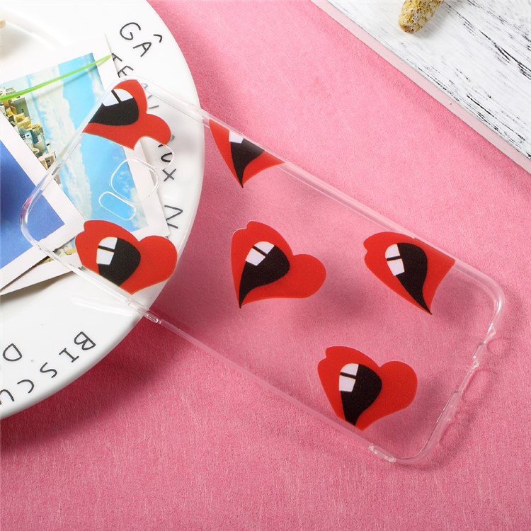 Pattern Printing Soft TPUGel Case for Samsung Galaxy S8 Plus - Red Lips-3