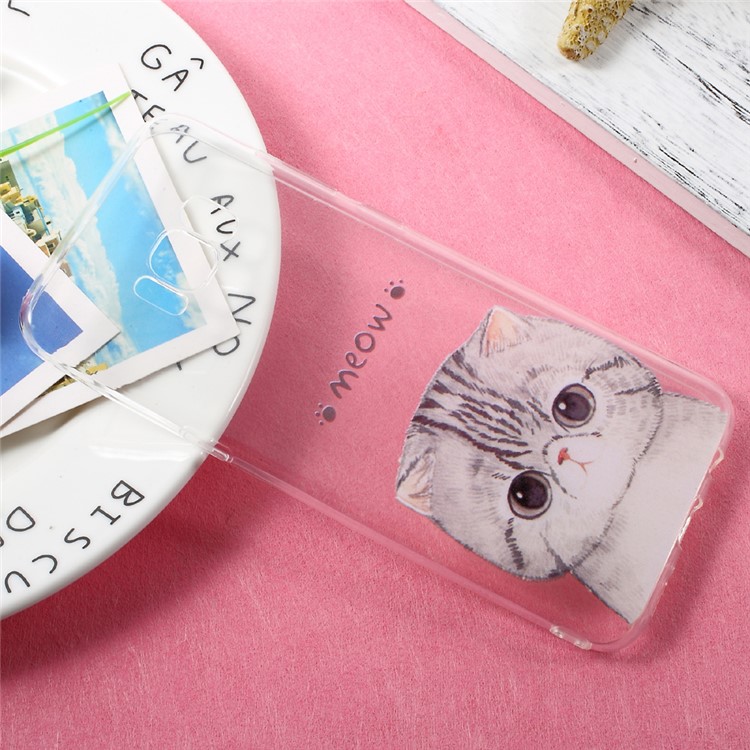 Ultra Thin Patterned TPU Cover Case for Samsung Galaxy S8 Plus - Cat Meow-3