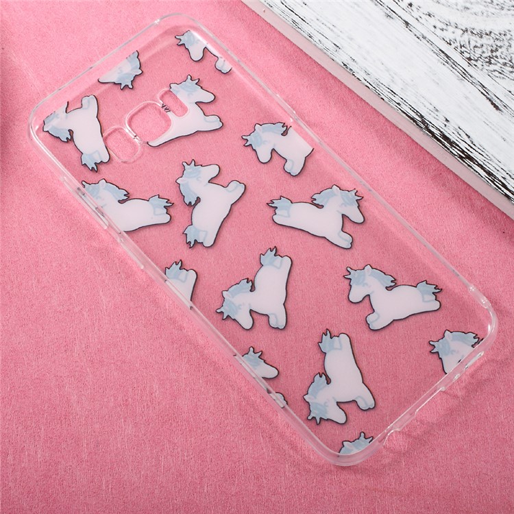 Patterned Clear Soft TPU Case for Samsung Galaxy S8 Plus - Unicorn-4