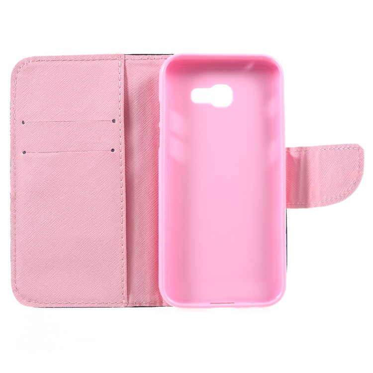 Pattern Printing Leather Wallet Case for Samsung Galaxy A5 (2017) SM-A520F - Butterflies Pattern-11