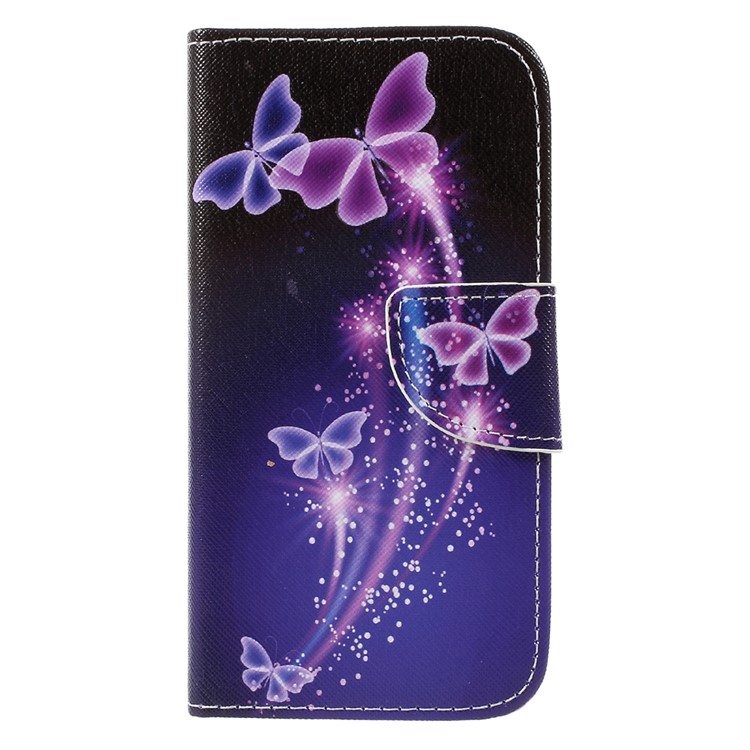 Pattern Printing Leather Wallet Case for Samsung Galaxy A5 (2017) SM-A520F - Butterflies Pattern-3