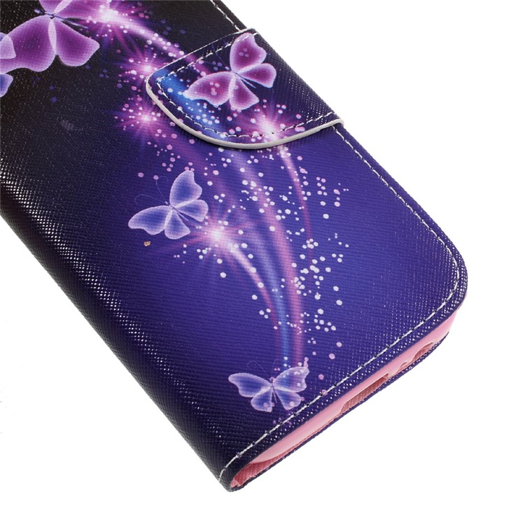 Pattern Printing Leather Wallet Case for Samsung Galaxy A5 (2017) SM-A520F - Butterflies Pattern-7