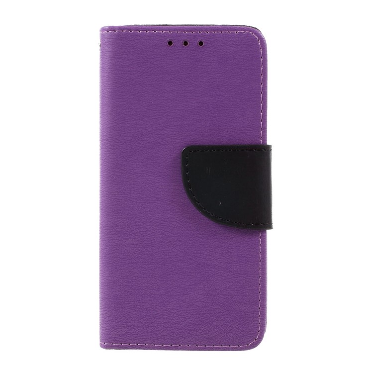 

PU Leather Wallet Stand Folio Shell with Strap for Samsung Galaxy A7 (2017) A720 - Purple
