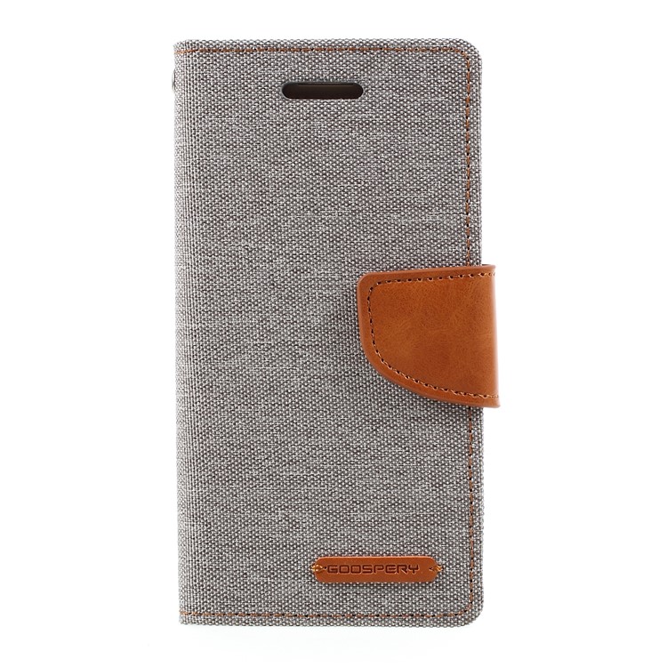 

MERCURY GOOSPERY Canvas Diary Wallet Leather Cover for Samsung Galaxy A3 (2017) - Grey