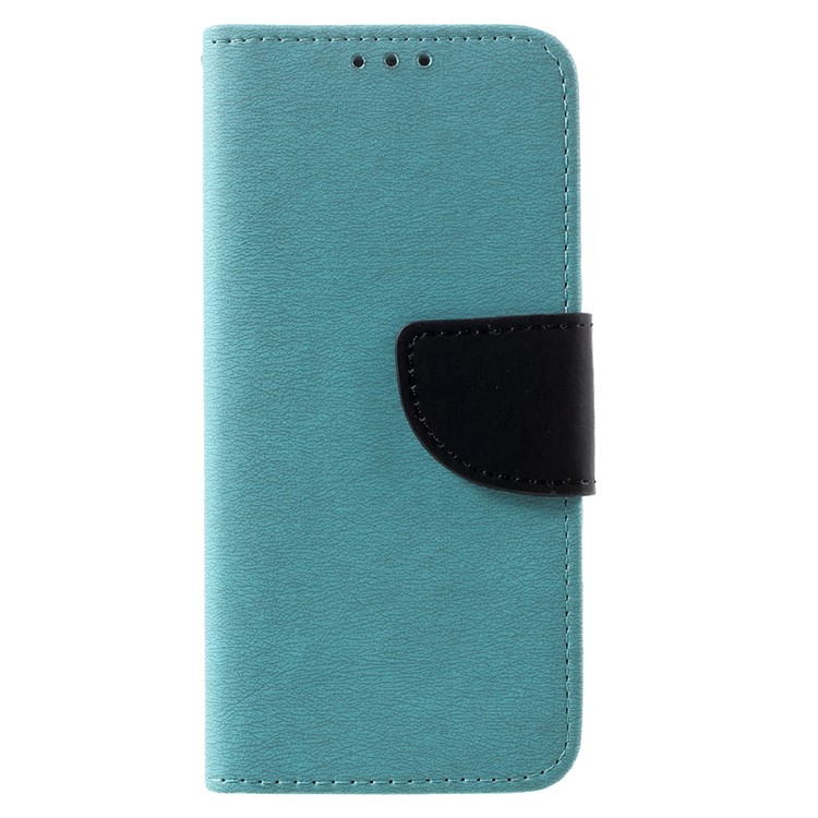 

For Samsung Galaxy S8 Stone Skin Flip Leather Cell Phone Case - Baby Blue