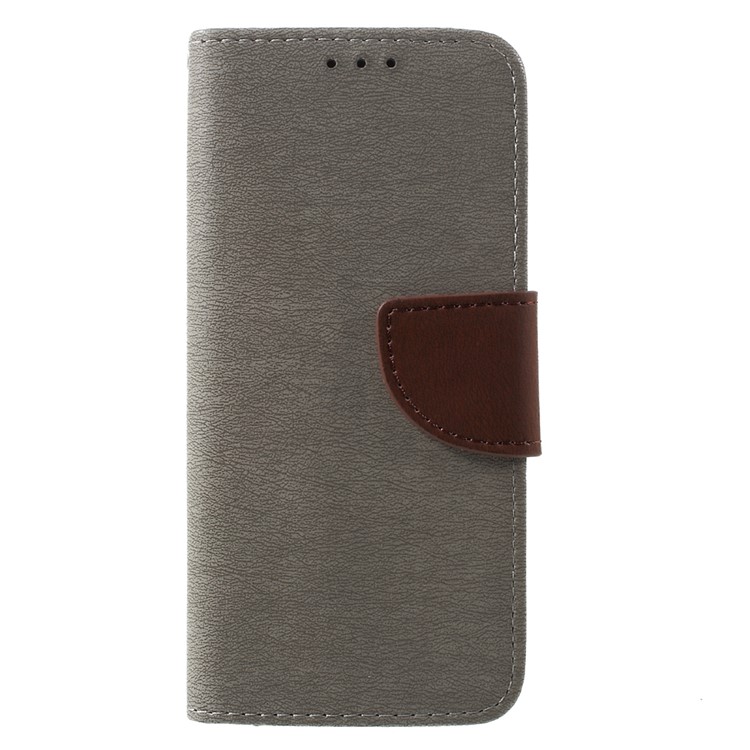 

Stone Grain Flip Leathe Cell Phone Case with Strap for Samsung Galaxy S8 - Grey