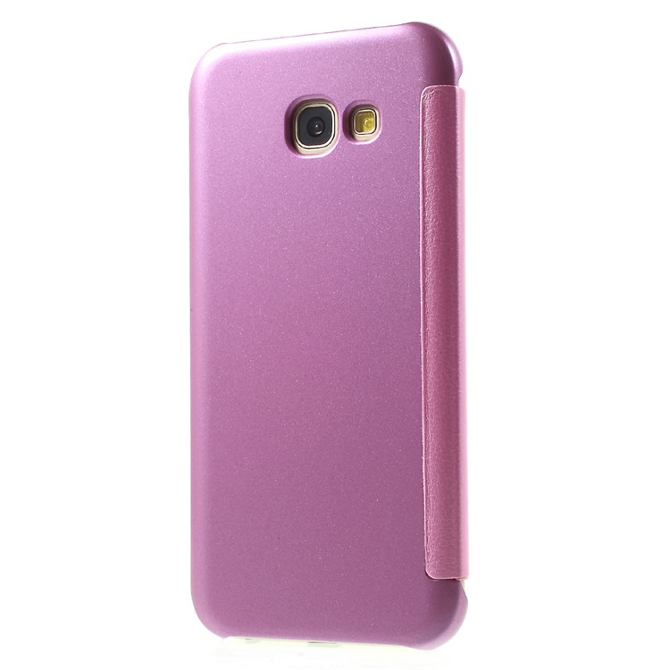 Invisible View Leather Phone Shell for Samsung Galaxy A5 (2017) SM-A520F - Pink-3