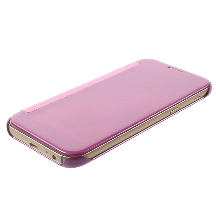 Invisible View Leather Phone Shell for Samsung Galaxy A5 (2017) SM-A520F - Pink-4