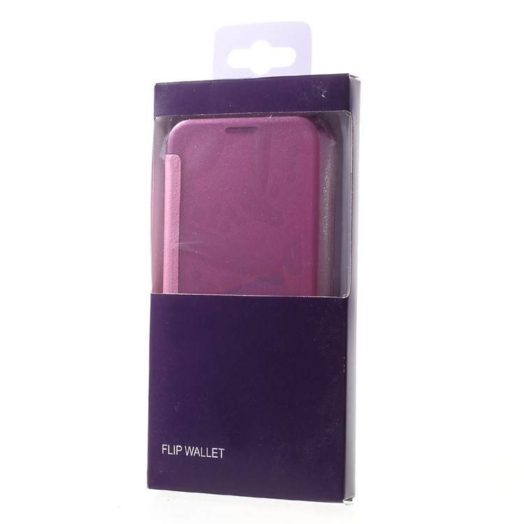 Invisible View Leather Phone Shell for Samsung Galaxy A5 (2017) SM-A520F - Pink-7