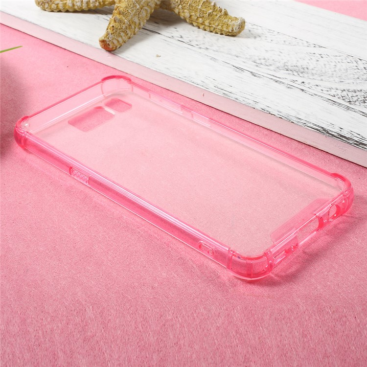 For Samsung Galaxy S8 Plus Hybrid Mobile Case (Scratch-proof PC + Anti-yellowing Bayer 3695 TPU) - Rose-2