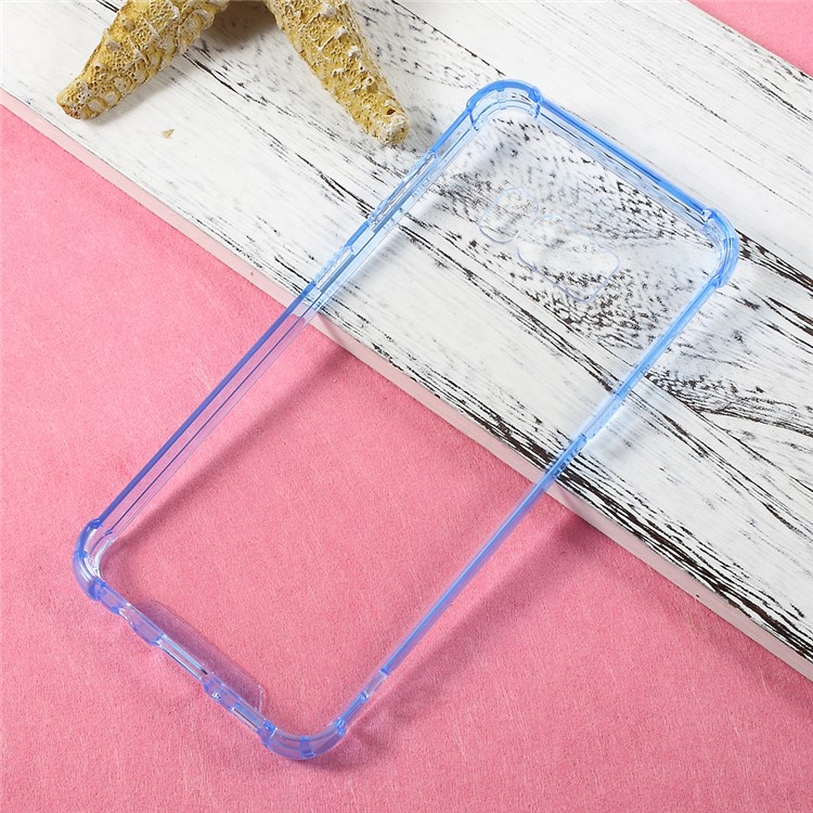 For Samsung Galaxy S8 Plus Hybrid Cell Phone Cover (Scratch-proof PC + Anti-yellowing Bayer 3695 TPU) - Blue-4