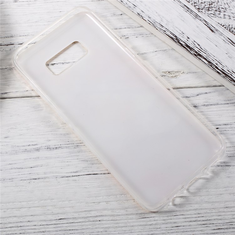 In-Mold Decoration IMD TPU Phone Case for Samsung Galaxy S8 - Orange Marble Pattern-5