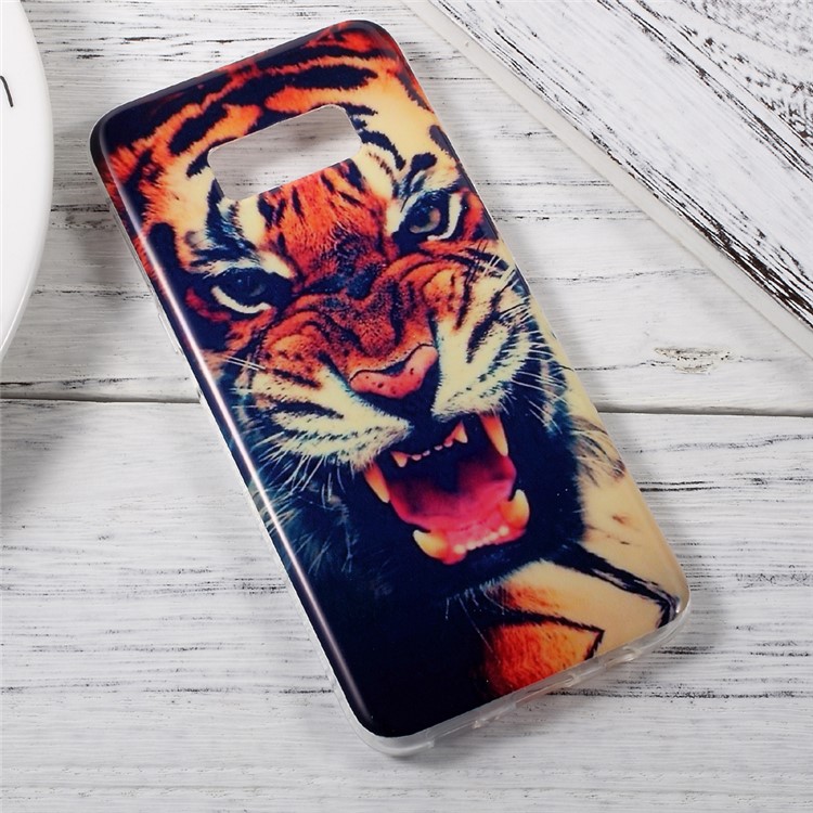 In-Mold Decoration IMD TPU Back Cover for Samsung Galaxy S8 - Roaring Tiger-2