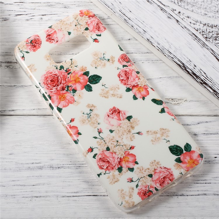 Patterned IMD TPU Skin Soft Case for Samsung Galaxy S8 - Blooming Roses-2