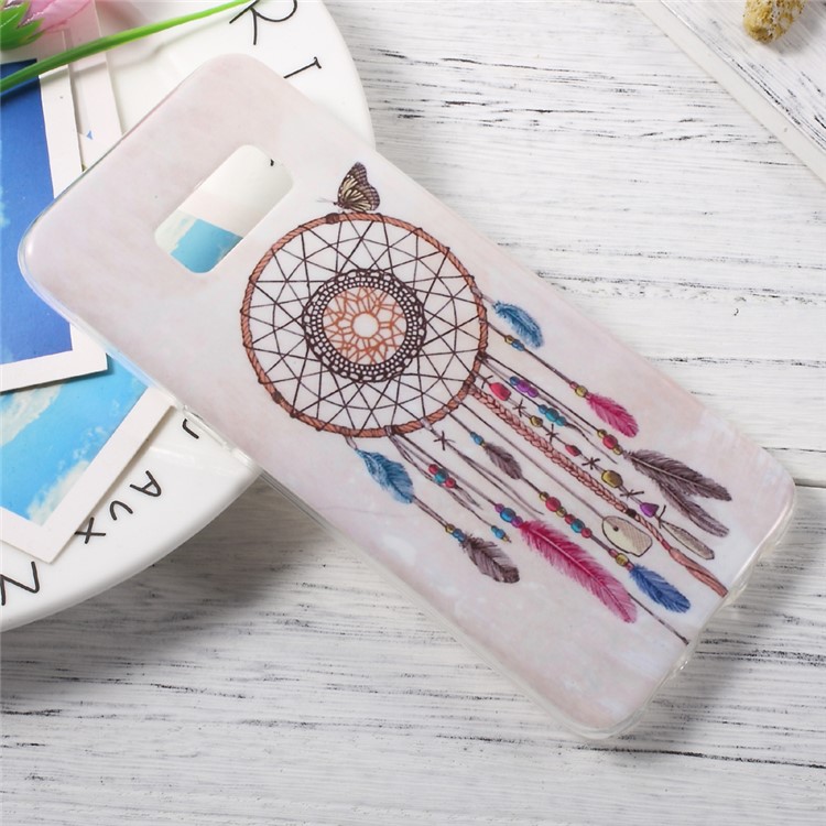 In-Mold Decoration IMD TPU Shell for Samsung Galaxy S8 - Dreamcatcher and Butterfly-3