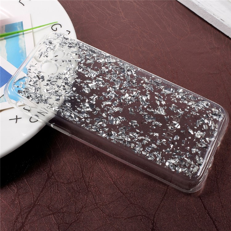 Glitter Sequins Glossy TPU Case for Samsung Galaxy J3 Emerge/J3 Prime/J3 2017 - Silver-3
