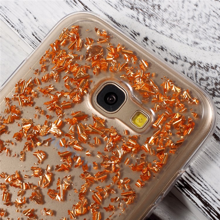 Glitter Sequins Glossy TPU Case for Samsung Galaxy A3 (2017) - Orange-6